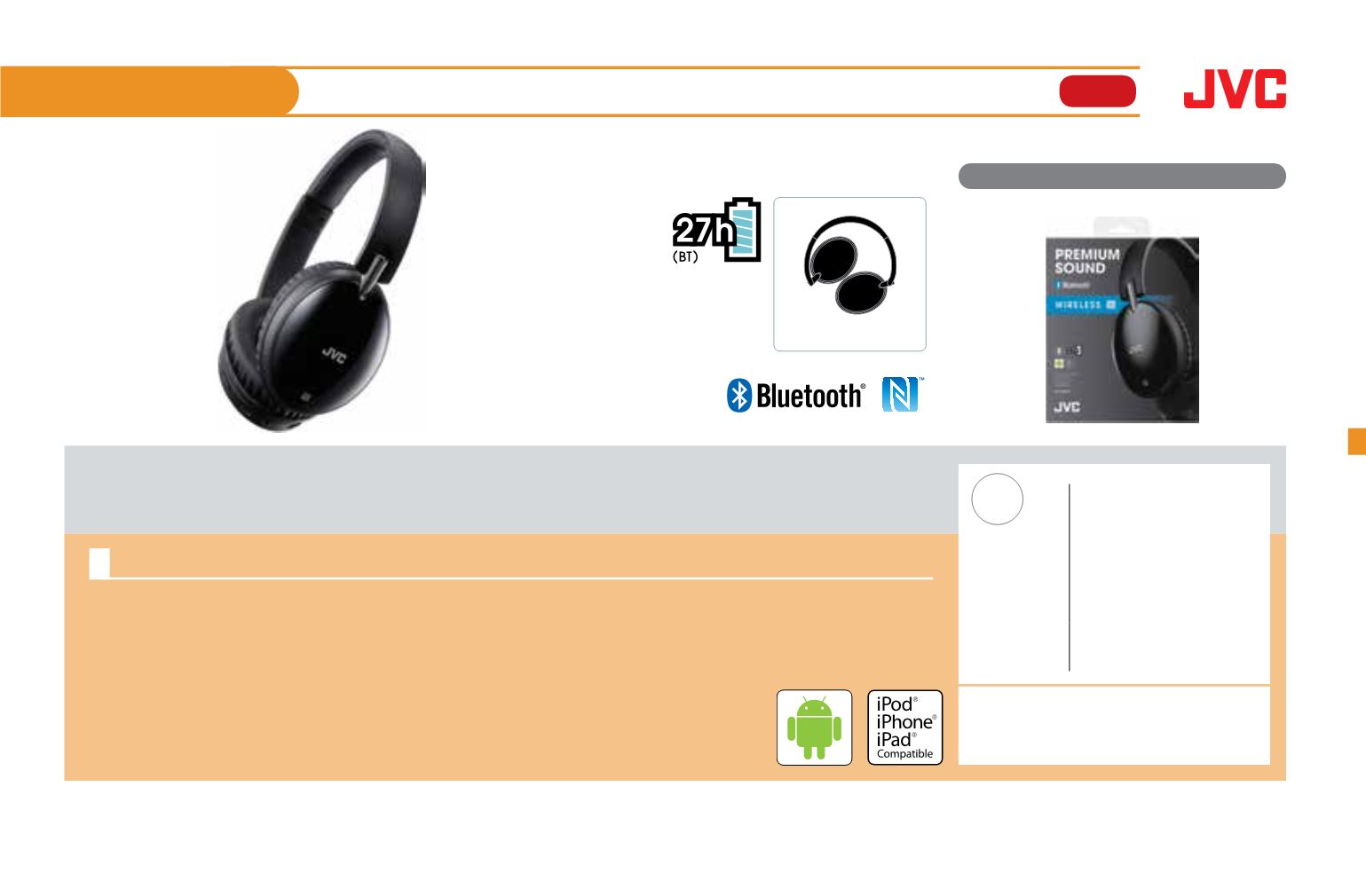 Jvc premium sound wireless headphones clearance