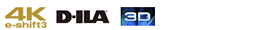 4K e-shift3 D-ILA 3D