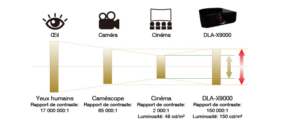 Compatibles avec le contenu HDR<sup>*4</sup> de nouvelle génération